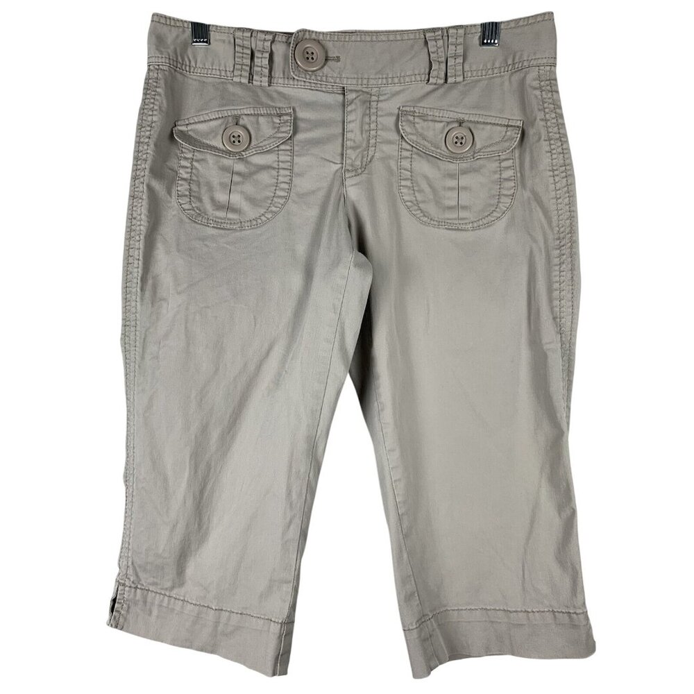 Aeropostale Junior Teens Casual Khaki Capri Pants Size 5/6 Small